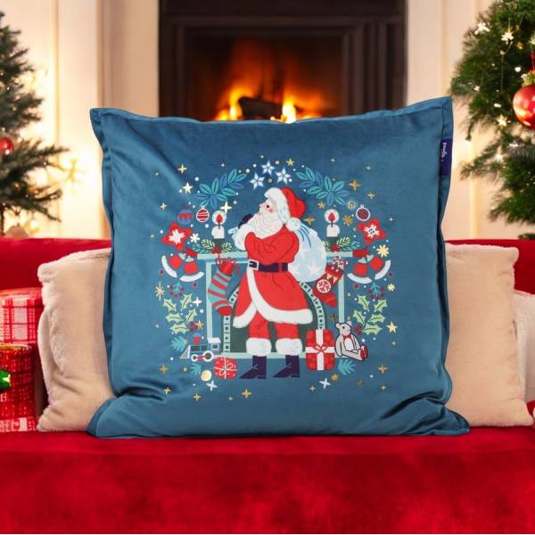 Tipperary Christmas Cushion - Santa With Sack