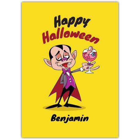 Happy Halloween Vampire  Card