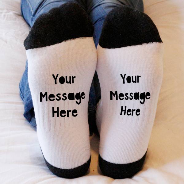 Hidden Message - Personalised Socks