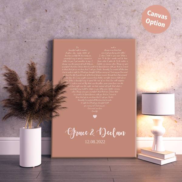 Our First Dance Lyrics Canvas