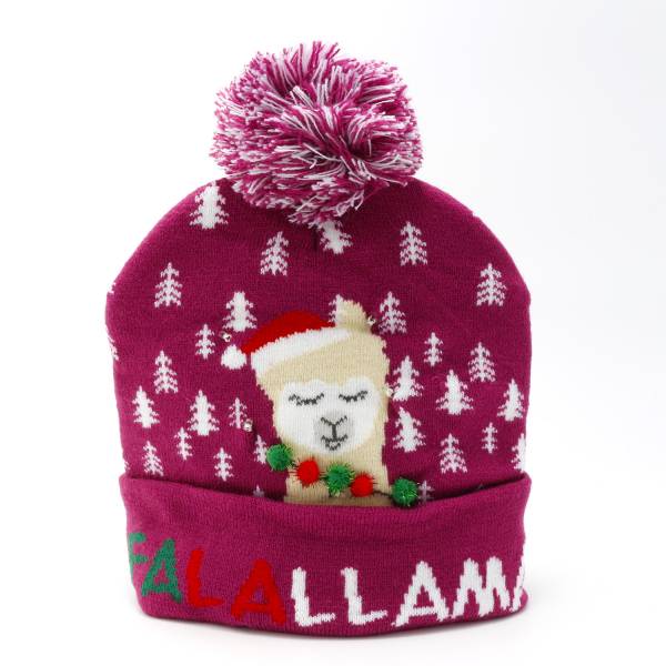 Novelty Christmas LLama LED Hat