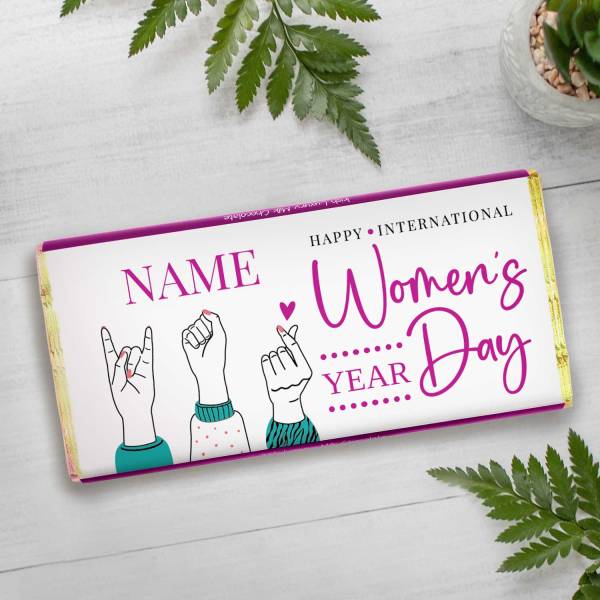 Women's Day - Personalised Chocolate Bar