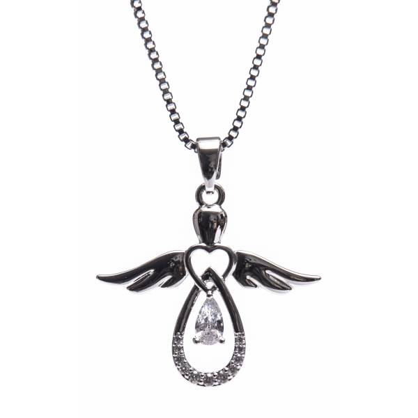 Silver Guardian Angel Pendant - Newgrange Living