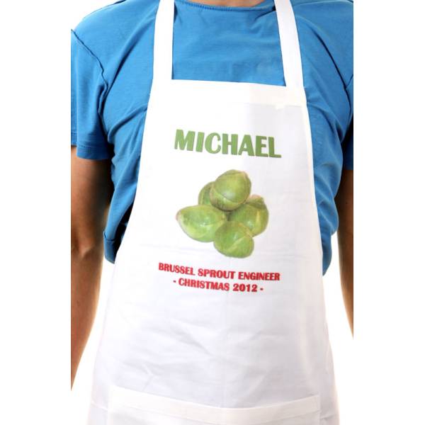 Brussels Sprout Engineer Personalised Apron