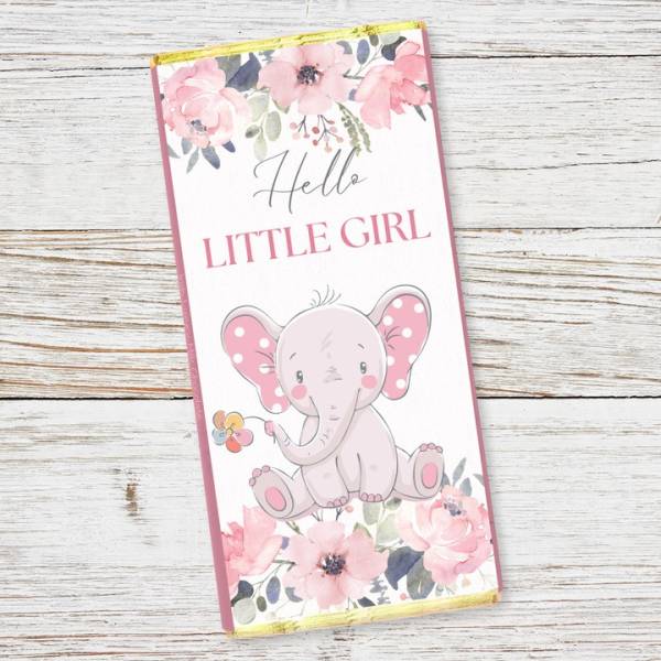 Hello Baby Girl Chocolate Bar 75g