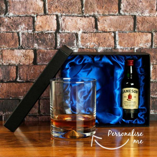 Any Message - Miniature Jameson & Whiskey Glass in Presentation Box