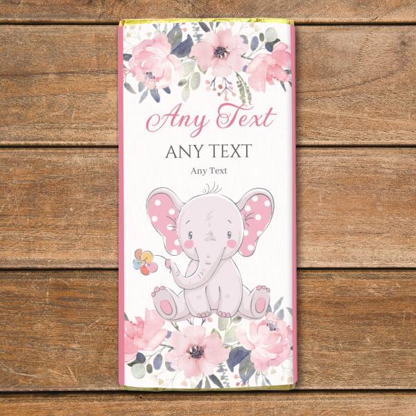 Hello Baby Girl - Personalised Chocolate Bar