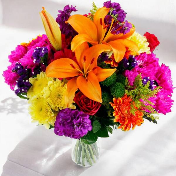 The Blazing Glory Fresh Flowers Bouquet