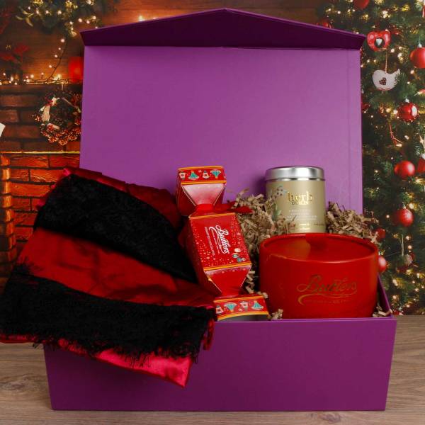 Lingerie (Three Piece), Christmas Candle & Butler Chocs Gift Box