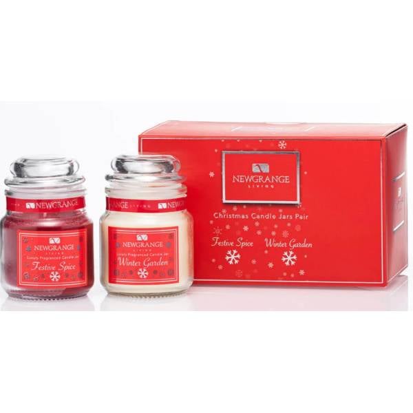 Christmas Candle Jars - Festive Spice & Winter Garden - Newgrange Living