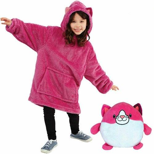 Huggle Pets Cat Pink Hoodie