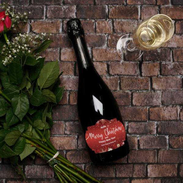 Merry Christmas - Personalised Prosecco