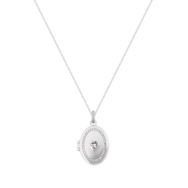 Tipperary Crystal Silver Heart Locket