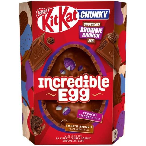 Nestle Kit Kat Crunchy Chocolate Brownie Incredible Easter Egg 384g