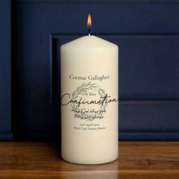 On Your Confirmation - Personalised Candle