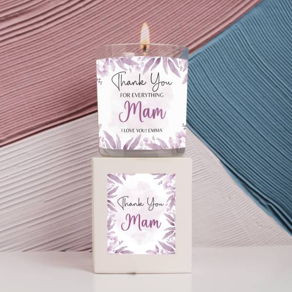 Thank You 'Any Name' - Personalised Scented Candle