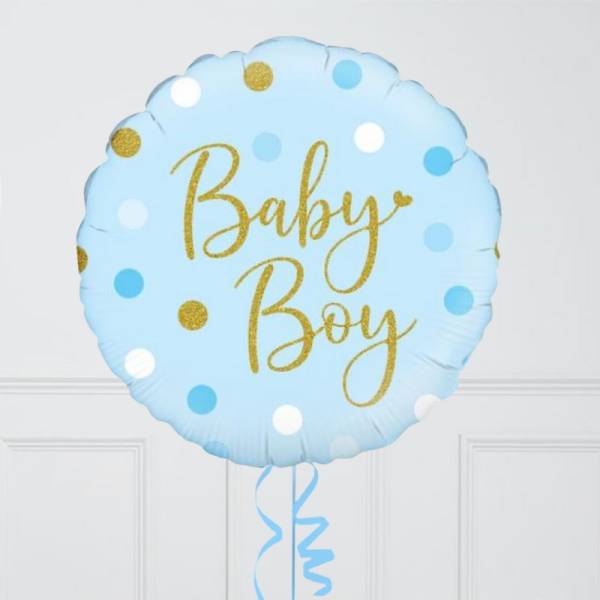 Sparkling Baby Boy Balloon in a Box