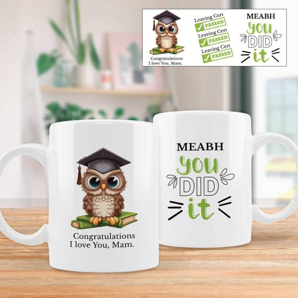 You Did It, Leaving Cert Passed! Personalised Mug