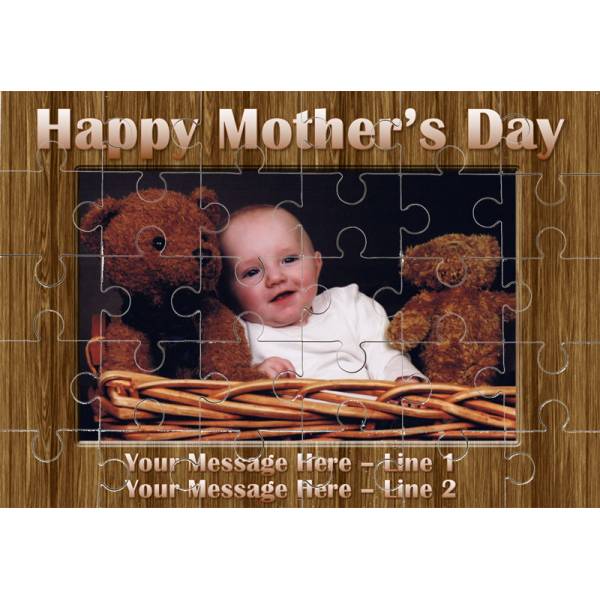 Happy Mothers Day Photo Personalised Jigsaw