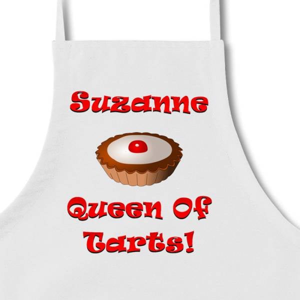 Queen Of Tarts Personalised Apron