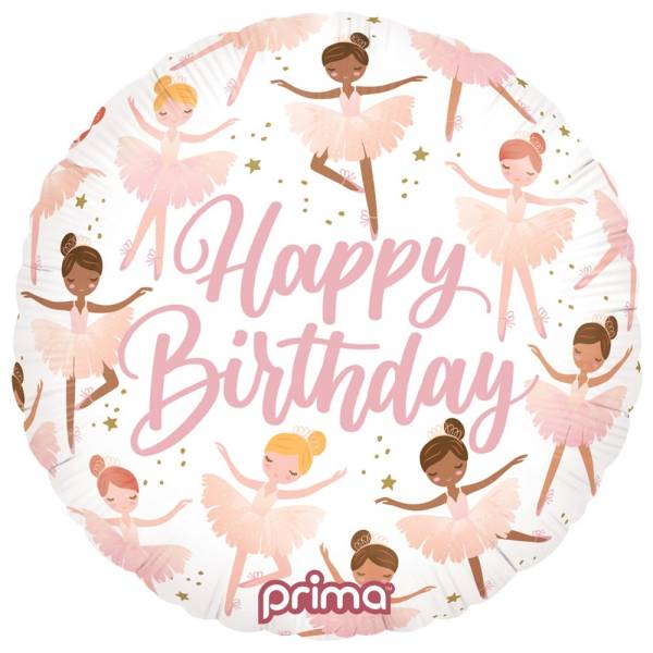 Happy Birthday Ballerinas Balloon in a Box