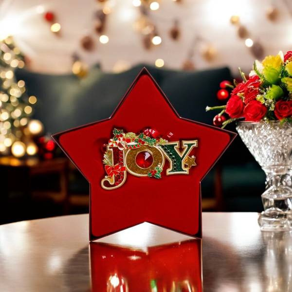 Tipperary Crystal Joy Gem Christmas Decoration