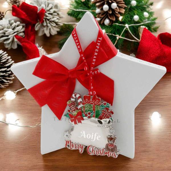 Personalised Christmas Santa Sack Decoration