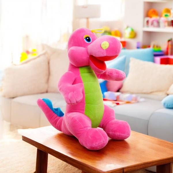 Plush Cuddly Pink Dino