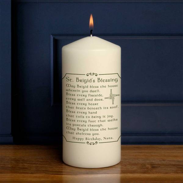 St. Brigid’s Blessing - Personalised Candle