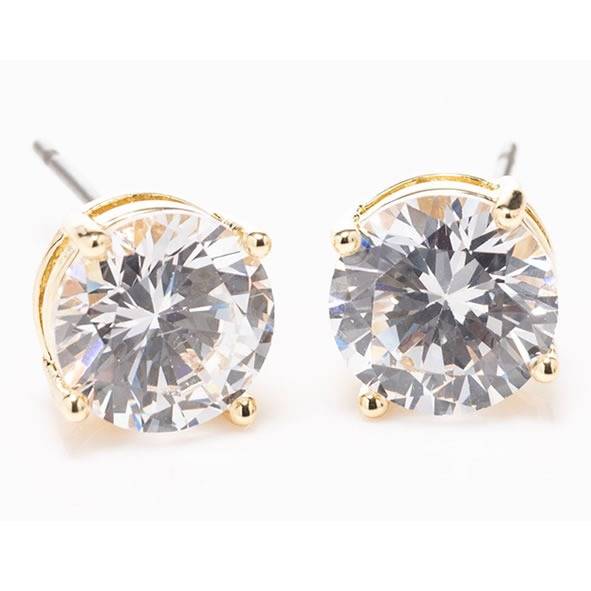 Large Stone Gold Earrings - Newgrange Living