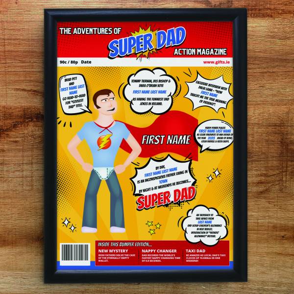 Super Dad Personalised Spoof Magazine