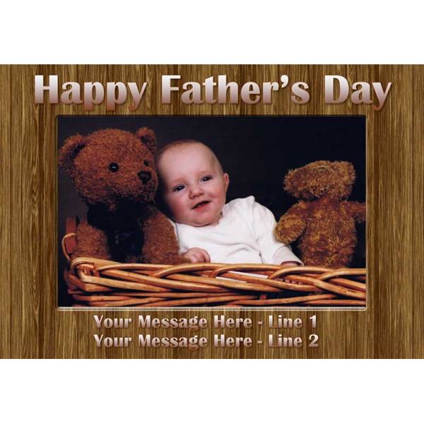 Happy Father's Day Photo Personalised Jigsaw