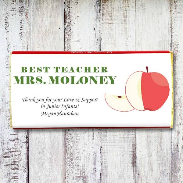 Best Teacher Personalised Chocolate Bar