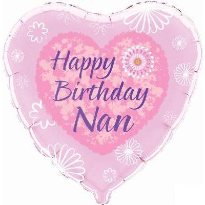 Happy Birthday Nan - Balloon in a Box