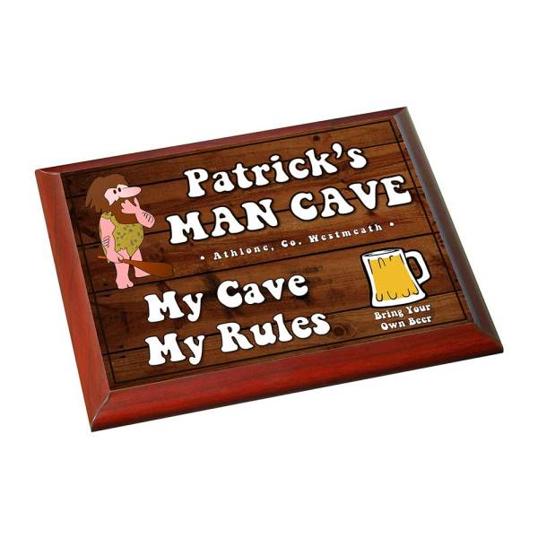 Man Cave Personalised Plaque Sign