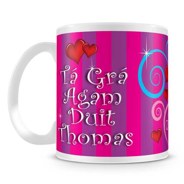 I Love You - as Gaeilge - Personalised Photo Mug