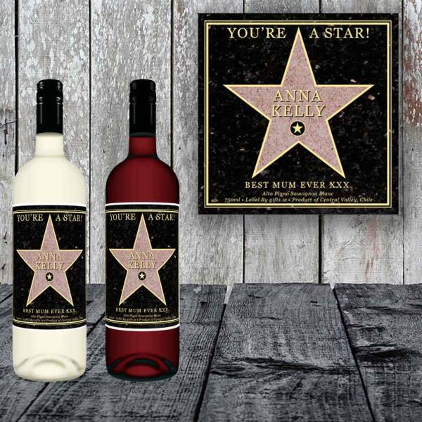 You're A Star Personalised Wine