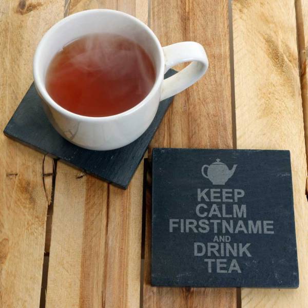 Slate Coasters - Keep Calm (Set of 4)