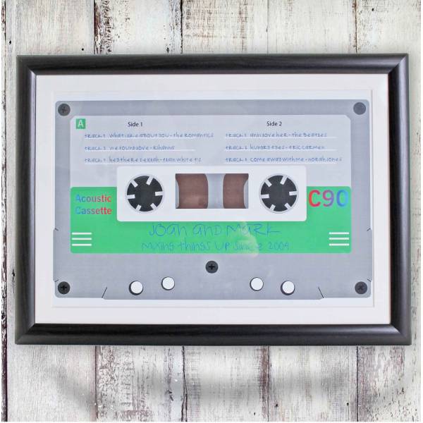 Cassette Tape Personalised Framed Poster