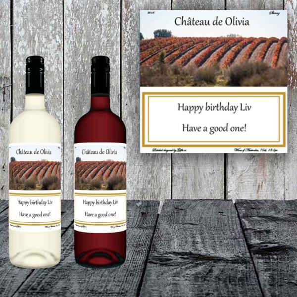 Vineyard Any Message Personalised Wine