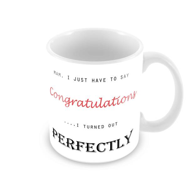 Congratulations Mam Personalised Photo Mug