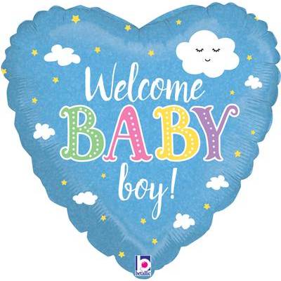 Welcome Baby Boy Balloon in a Box