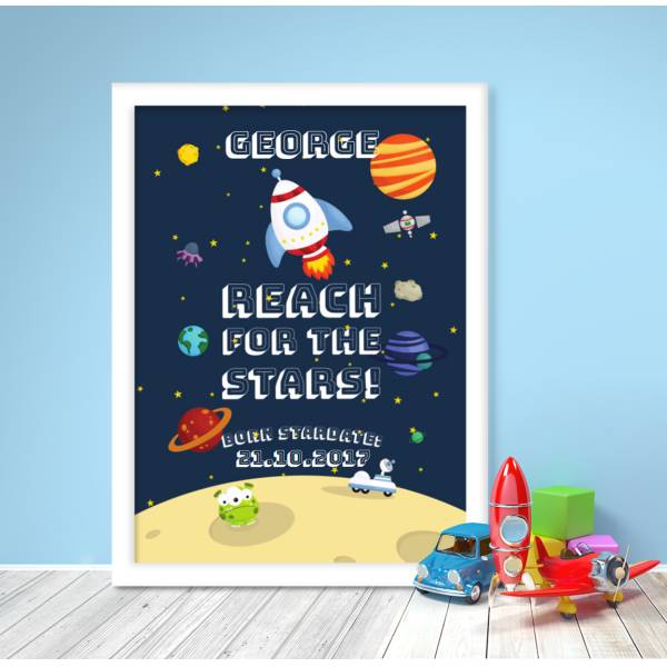 Reach for the Stars Personalised Poster