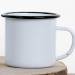 Enamel Mug Black Rim