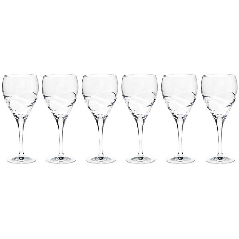 Bloom Wine Glasses ~ Set of 6 in Hatbox