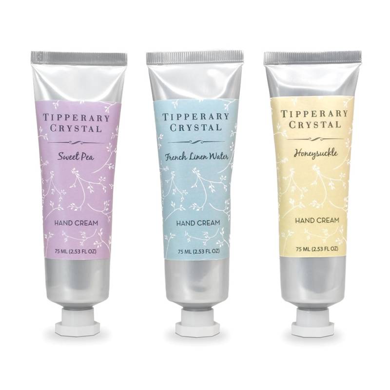 Hand Cream Trio: Honeysuckle, Sweet Pea & French Linen