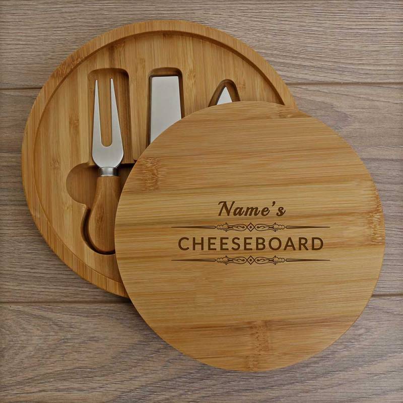 Any Name Engraved Circular Cheeseboard