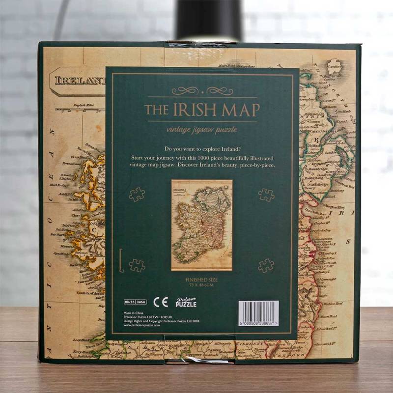 Irish Map - Vintage Irish Jigsaw