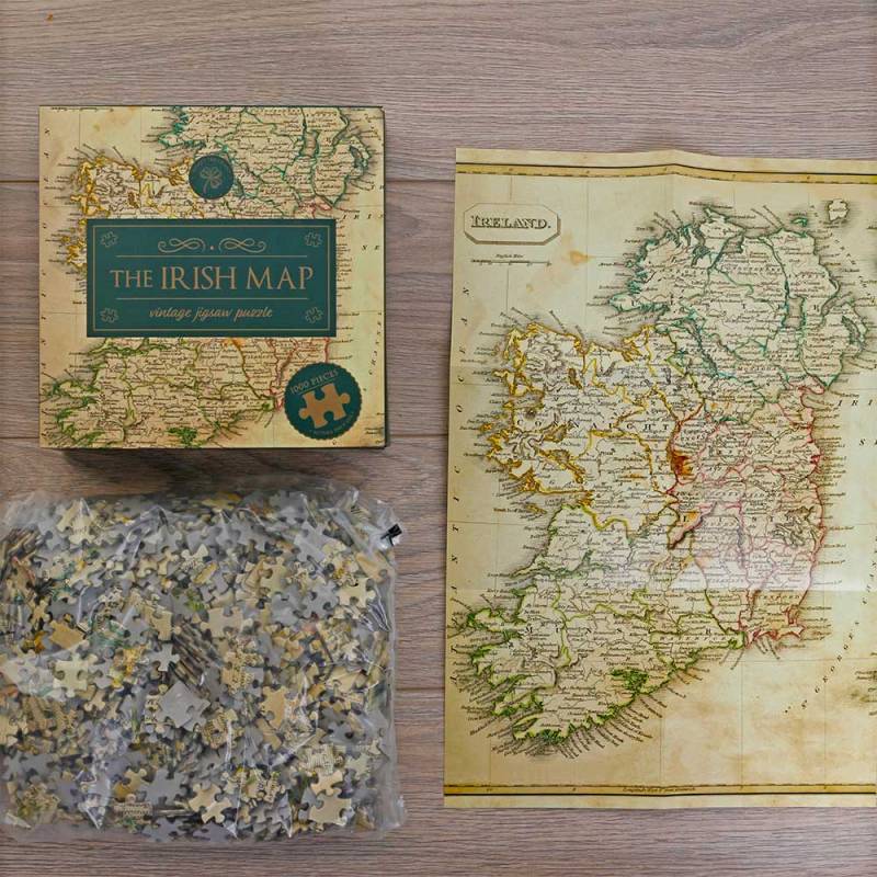 Irish Map - Vintage Irish Jigsaw