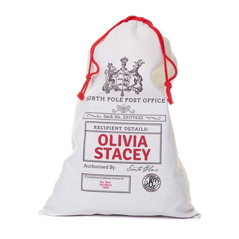 North Pole Post Office Christmas Santa Sack